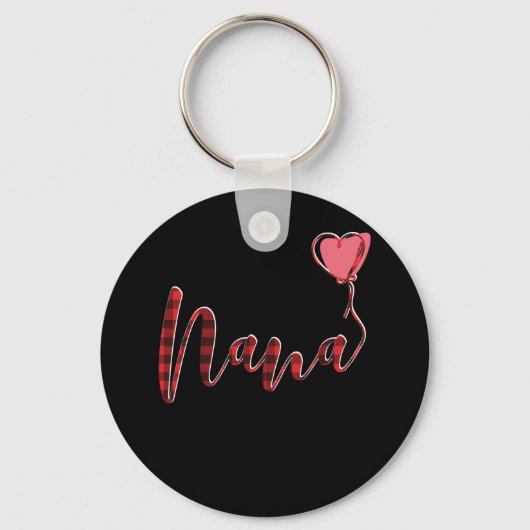 ナナ誕生日クリスマスグランマバッファロープレイド キーホルダー (正面)
