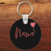 ナナ誕生日クリスマスグランマバッファロープレイド キーホルダー (正面)