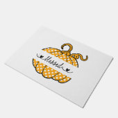 ナナ賛美パンプキンアートサンクスギビングハロウィーン ドアマット (アングル)