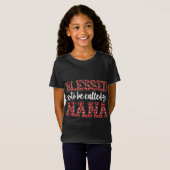 ナナ賛美レッド・プレイド・クリスマス・デコと呼ばれる Tシャツ (正面フル)