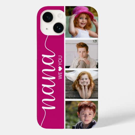 ナナ4枚の写真 Case-Mate iPhoneケース (裏面)