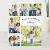 ナナ6フォトコラージュアニエイジビッグハッピーバースデー カード (正面)