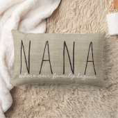 ナナ…うちの家族が祖母の枕を始める場所 ランバークッション (ブランケット)