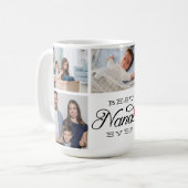 ナナ·エバー写真コラージュ書道 コーヒーマグカップ (正面左)