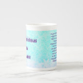 ナナ·クリパーソナライズされたスマス·プレゼント ボーンチャイナマグカップ (正面)