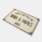 ナナ&パパのハウスクリームみたいな場所はない ドアマット (アングル)