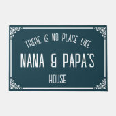 ナナ&パパハウスティール（緑がかった色）のような場所はない ドアマット (正面)