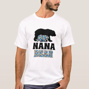 ナナ・ベア自閉症意識 Tシャツ