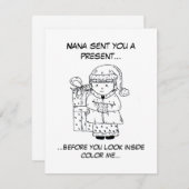 ナナ・ホリデー・カードからのプレゼント シーズンカード (正面/裏面)