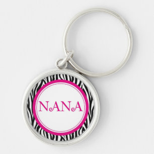 ナナKeychain -シマウマのスタイル キーホルダー