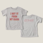 ナナTシャツからストレート (デザイン正面&裏面)