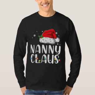 ナニーおもしろいクロースクリスマスパジャマサンタ Tシャツ