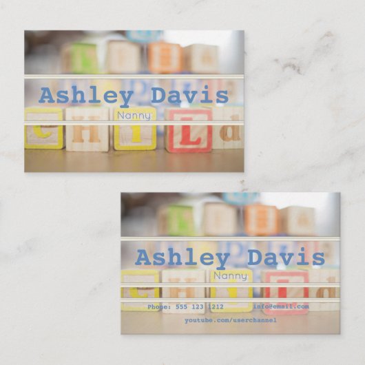ナニーの名刺 名刺 (正面/裏面)
