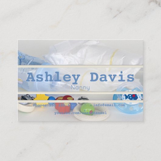 ナニーの名刺 名刺 (裏面)