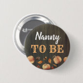 ナニーへ秋カボチャ赤ちゃんシャワー 缶バッジ (正面&裏面)