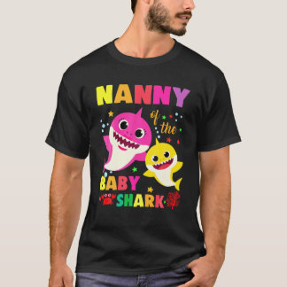 ナニーオブザベビーシャーク誕生日モナニーマイシャーク Tシャツ