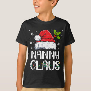 ナニークロースサンタクおもしろいリスマスパジャママッチング Tシャツ