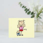 ナニースティックフィギュア ポストカード (スタンド正面)