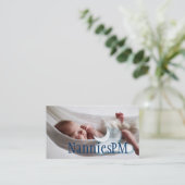 ナニーチャイルドデイベビシッ気にター 名刺 (スタンド正面)