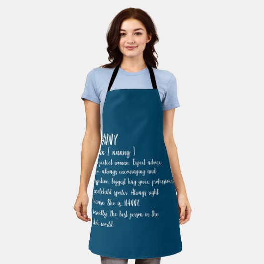 ナニーデフィニションおばあちゃんのお母さんの日の女性 エプロン (着用した状態)