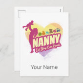 ナニーナーセメイドヴィンテージベビーシッター託児ナース シーズンポストカード (正面/裏面)