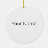 ナニーナーセメイドヴィンテージベビーシッター託児ナース セラミックオーナメント (裏面)