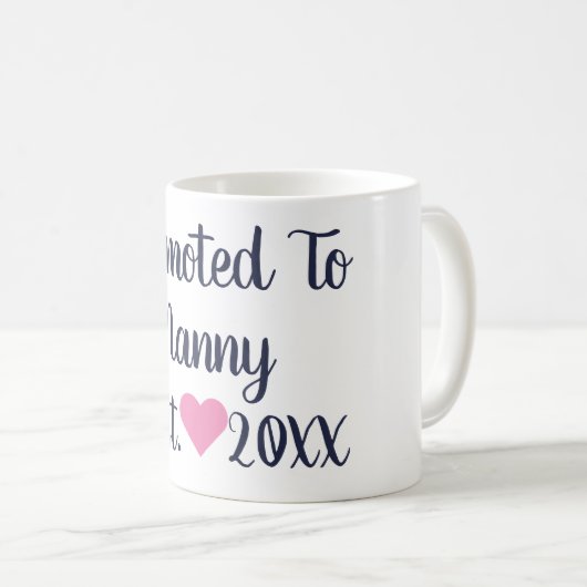 ナニーネービーとピンクマグに昇格 コーヒーマグカップ (正面右)