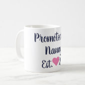 ナニーネービーとピンクマグに昇格 コーヒーマグカップ (正面左)