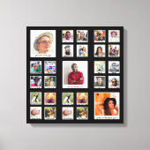 ナニーブラックフォトプリントコラージュ キャンバスプリント (正面)