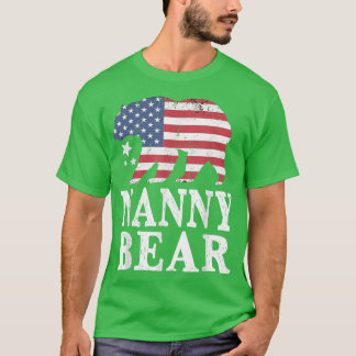 ナニーベア愛国国旗のマッチング家族Jの4th Tシャツ