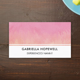 ナニーベビーシッター乳児デイケアプロフェッショナル 名刺