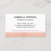 ナニーベビーシッター乳児デイケアプロフェッショナル 名刺 (裏面)