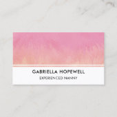 ナニーベビーシッター乳児デイケアプロフェッショナル 名刺 (正面)