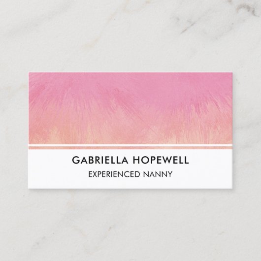 ナニーベビーシッター乳児デイケアプロフェッショナル 名刺 (正面)