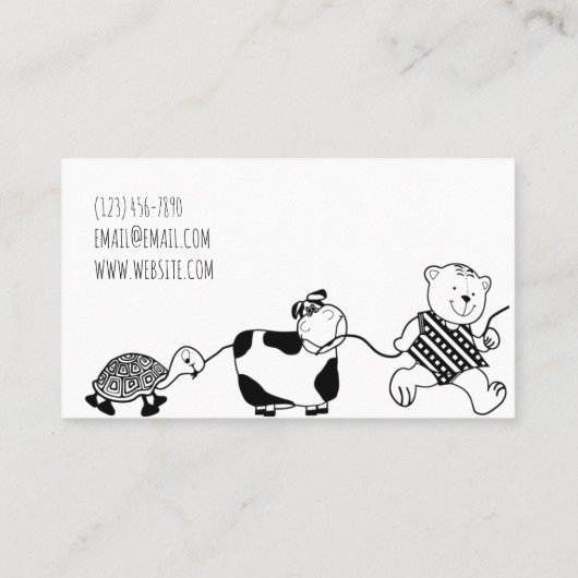 ナニーベビーシッター気にチャイルド 名刺 (裏面)