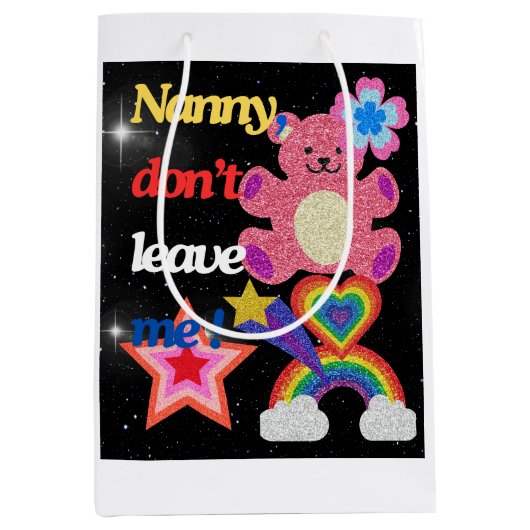 ナニー離れだ！ ミディアムペーパーバッグ (正面)