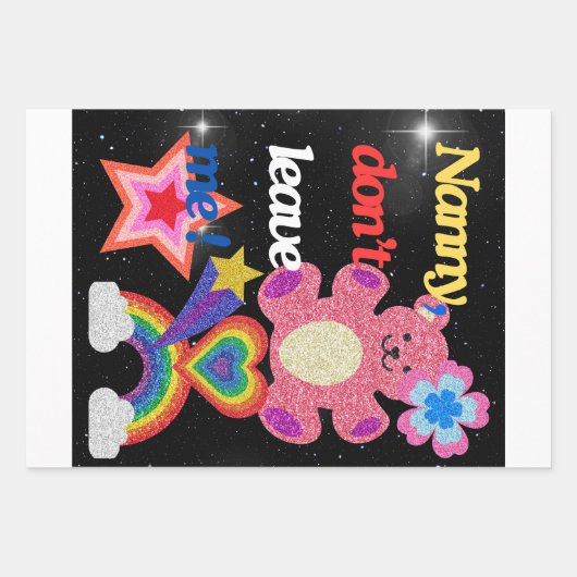 ナニー離れだ！ ラッピングペーパーシート (正面)