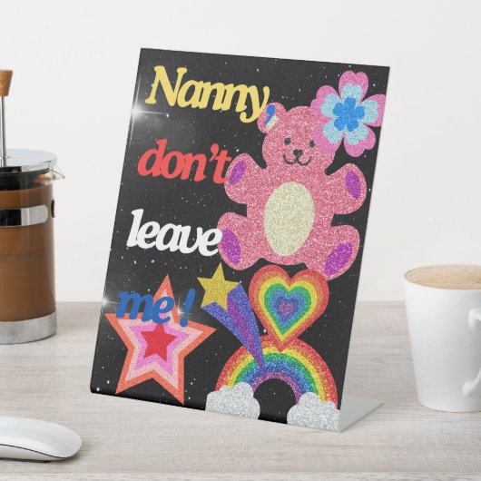 ナニー離れだ！ 台座サイン (インサイチュ)