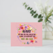 ナニー 愛して 甘やかして 抱きしめて ポストカード (スタンド正面)