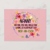 ナニー 愛して 甘やかして 抱きしめて ポストカード (正面)