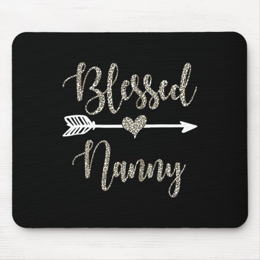 ナニ賛美ー母の日2024おばあちゃんヒョウを見る マウスパッド (正面)
