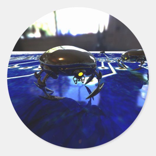 ナノボットステッカー ラウンドシール (正面)