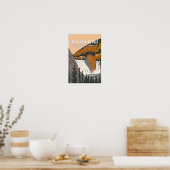 ナハニナショナルパークリザーブトラベルアートヴィンテージ ポスター (キッチン)