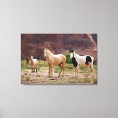 ナバジョウマ走ーズフリーオンザキャニオンフロア キャンバスプリント (正面)