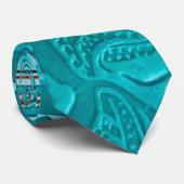 ナバジョトバルターコイズフェイクレザーツール ネクタイ (ロール)