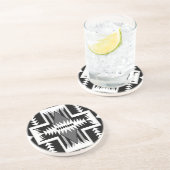 ナバジョブラック&グレーサンドストーンコースター コースター (側面)