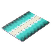 ナバジョホワイトターコイズオレンジメキシカンブランケットサー ノートブック (左側)