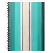 ナバジョホワイトターコイズオレンジメキシカンブランケットサー ノートブック (正面)