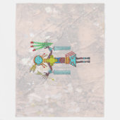 ナバジョレインマンイメージ フリースブランケット (正面)