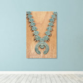 ナバホのネックレス キャンバスプリント (インサイチュ (ウッドフロア))